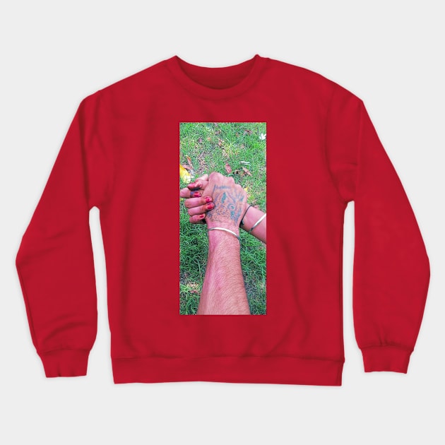 Love forever Crewneck Sweatshirt by Kishan namaste